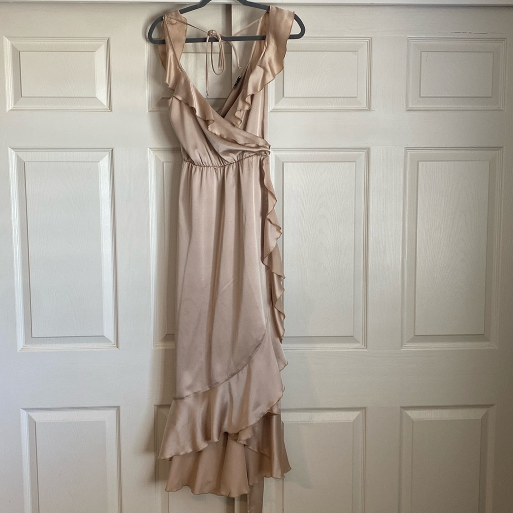 Mumu Samantha Ruffled Wrap Dress